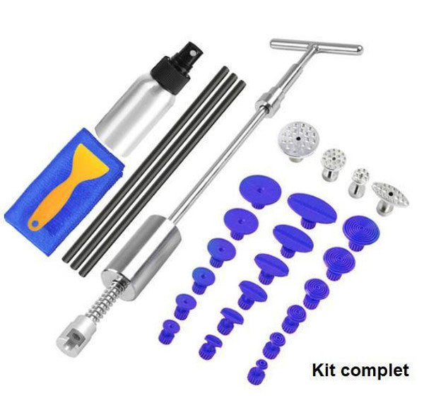 Belro professional dent removal kit for home and garden decor, featuring tools for repairing dents and surface imperfections.
