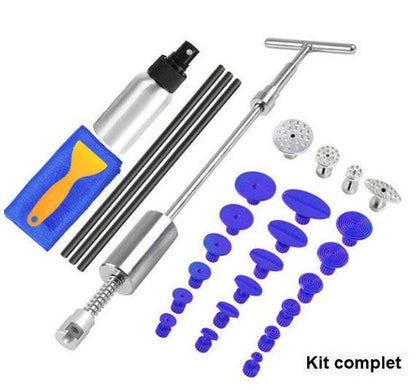 Belro professional dent removal kit for home and garden decor, featuring tools for repairing dents and surface imperfections.