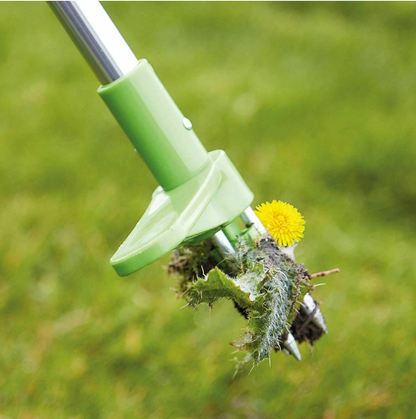 Belro weed puller garden tool for removing grass and roots, with a sturdy handle and sharp prongs for easy gardening.
