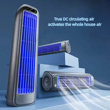 Silent Belro portable mobile fan for outdoor use, compact and powerful, ideal for home and garden cooling.