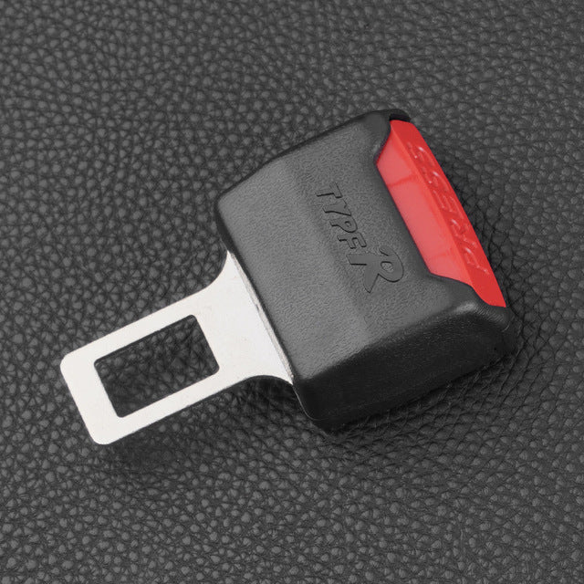 Belro 2-Pack Car Seat Belt Clip Extenders for men, showing secure attachment to seat belts in a vehicle interior.