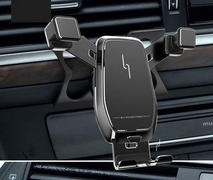 Belro car mount for cell phones attached to a vehicle dashboard, holding a smartphone securely in landscape orientation for easy access.