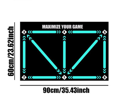 Belro football training mat for all skill levels, designed for improving soccer skills on sports and outdoors surfaces.