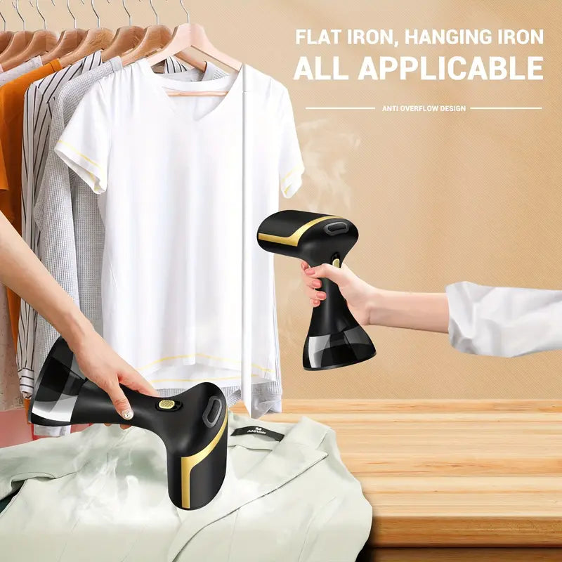 Belro portable garment steamer for men, compact iron for quick and efficient clothing steaming and wrinkle removal.