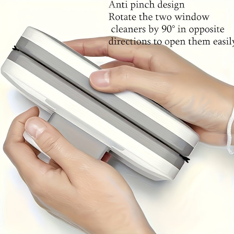 Belro double-sided magnetic window squeegee for double glazing, tool for cleaning and maintaining glass surfaces.