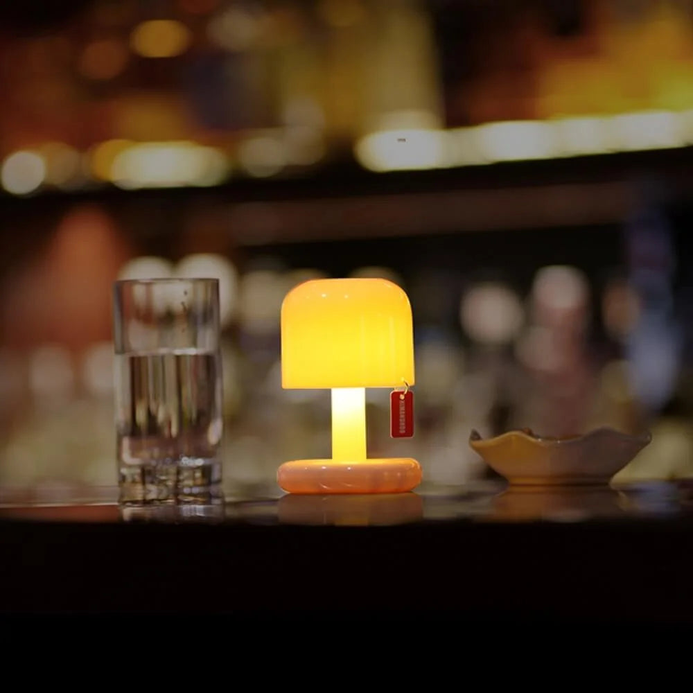Belro Mini Sunset Light, electronic night light with warm sunset glow, compact design for cozy bedroom or living space lighting.