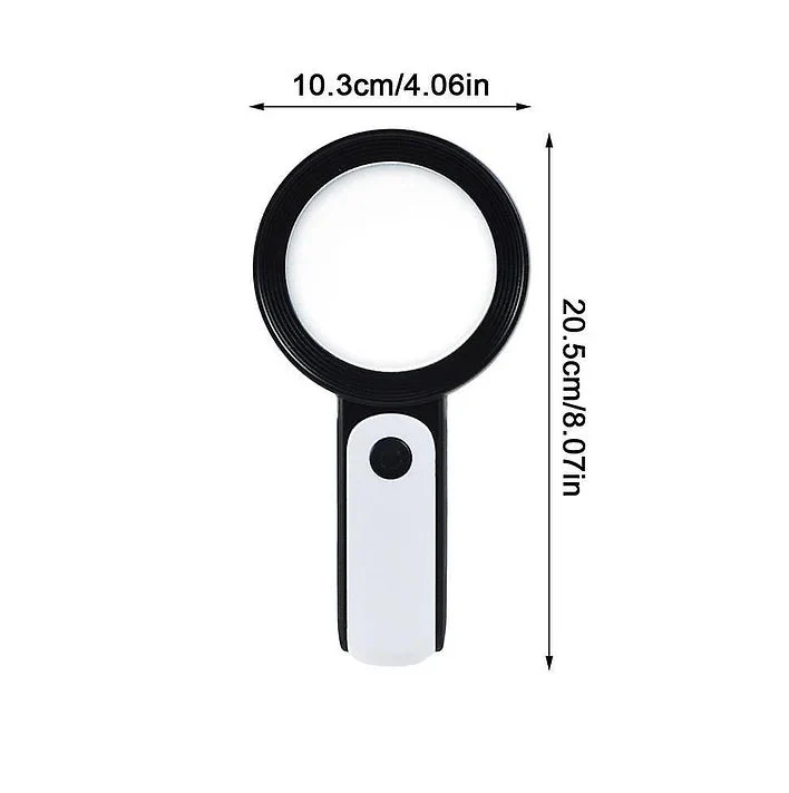 Belro 30x magnifying glass designed for seniors, featuring a handheld optical magnifier with a large lens for easy reading.