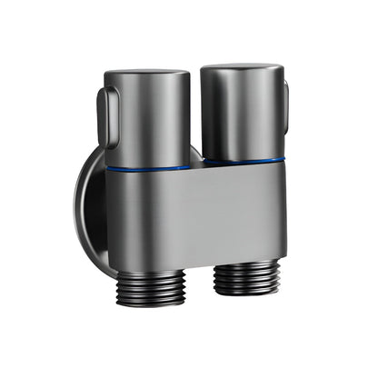 Belro revolutionary toilet shower faucet installed in bathroom, showcasing sleek design and durable hardware for easy cleaning.
