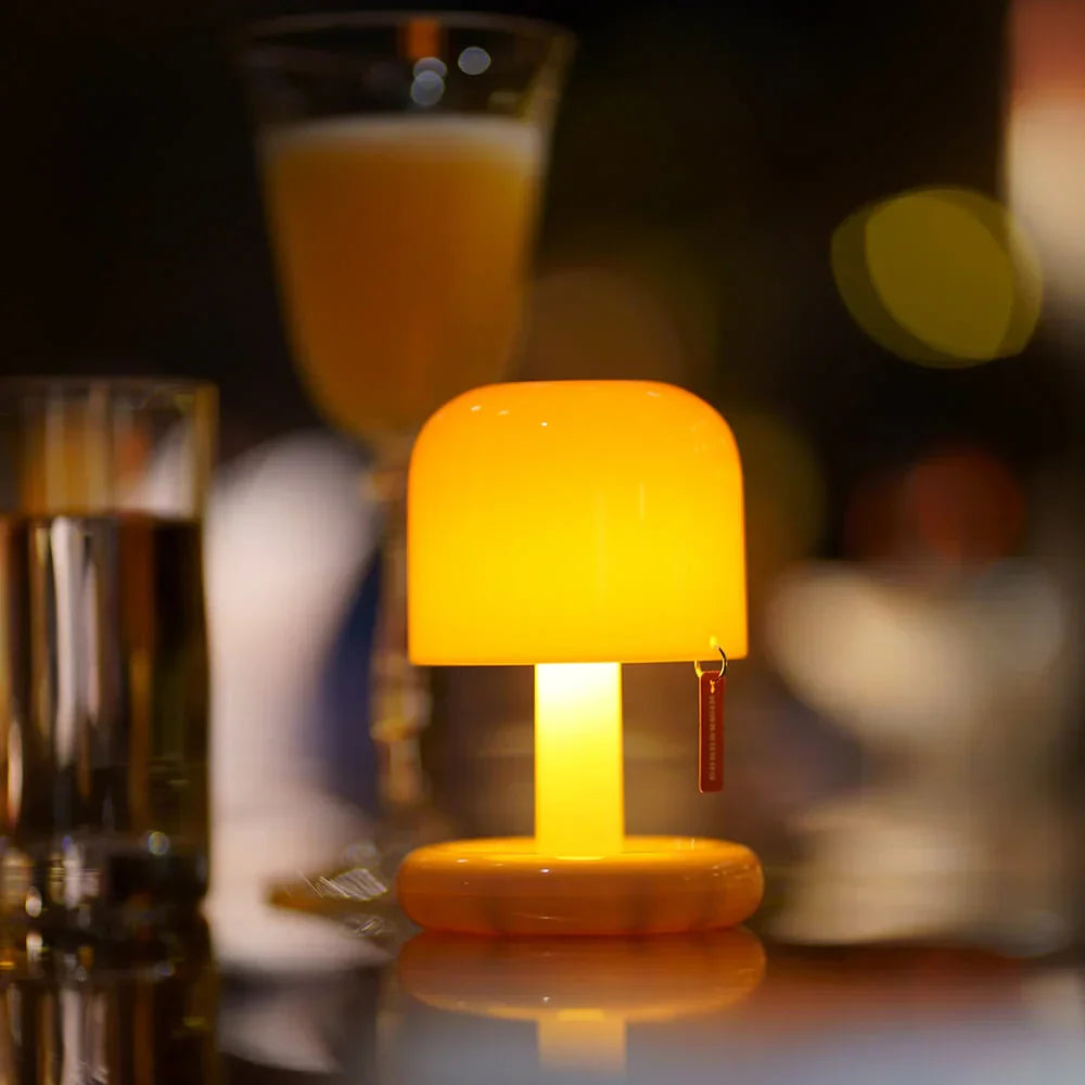 Belro Mini Sunset Light emits warm, colorful glow, perfect for night lighting in a compact electronic night light.