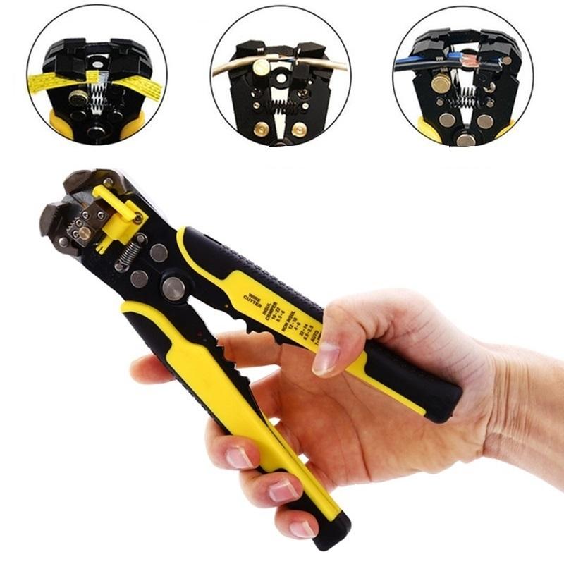 Belro automatic wire stripper and cable cutter tool with ergonomic handle for precise stripping and cutting of electrical wires.