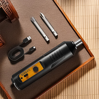 Belro Portable Electric Screwdriver Set with multiple screwdriver bits and ergonomic handle, ideal for DIY and quick repairs.