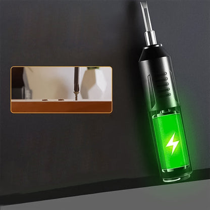 Belro portable electric screwdriver set with multiple bits, compact hand tools for easy DIY and professional screwdriving tasks.