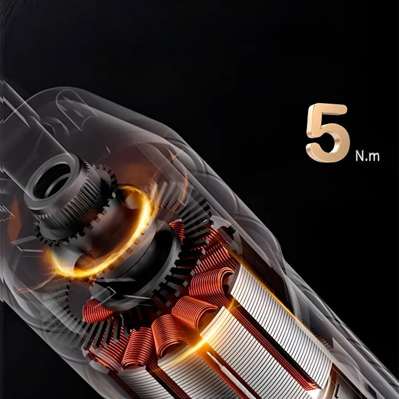 Belro portable electric screwdriver set with multiple bits and ergonomic handle, ideal for DIY and household repairs.