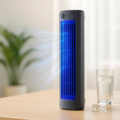 Belro silent portable air cooler for outdoor use, compact home and garden cooling device with modern design.