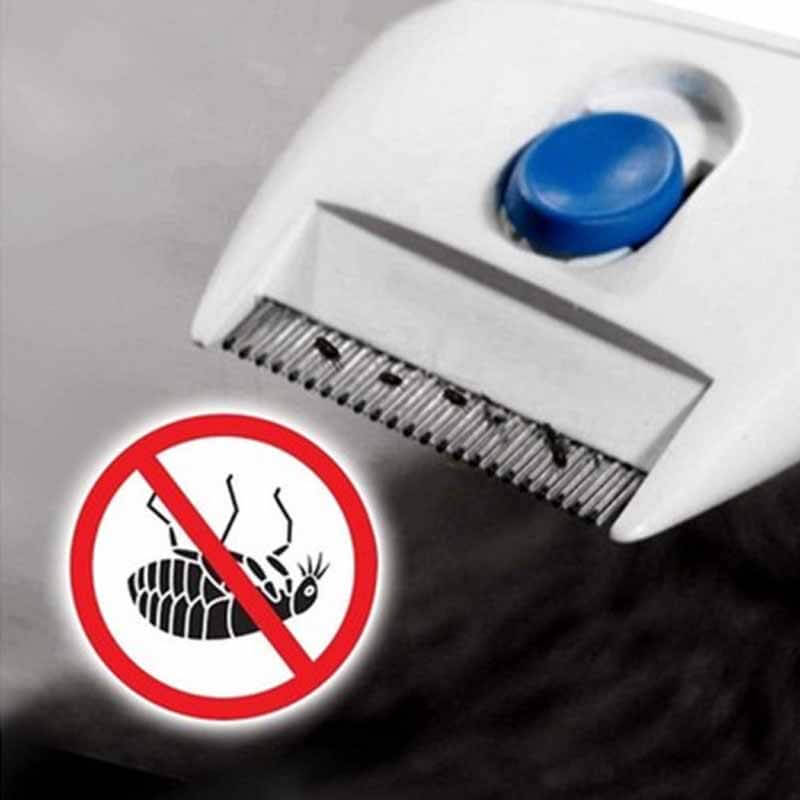 Belro electric flea and tick remover for pets, portable electronic device with a sleek design for pet skin treatment.