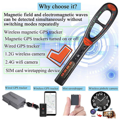 Belro GPS tracker detector with detection tube, latest electronic device for locating and identifying GPS trackers.