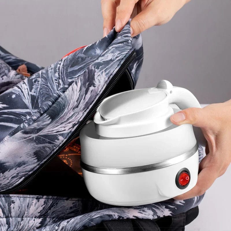 Belro foldable travel kettle for home use, electric kettle with compact, foldable design, ideal for portable heating on the go.