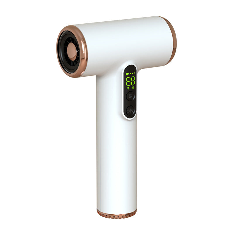 Belro cordless hair dryer with fast drying 30,000 RPM, sleek black design, ergonomic handle, and advanced personal care features.