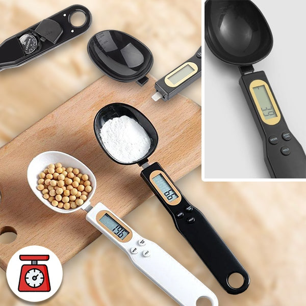 Belro digital scale spoon for precise measurements, featuring built-in electronic scale for accurate weight readings.