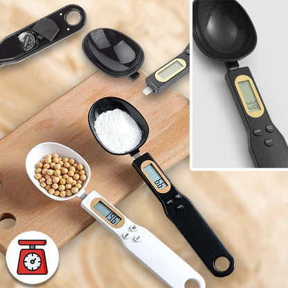 Belro digital scale spoon for precise measurements, featuring built-in electronic scale for accurate weight readings.