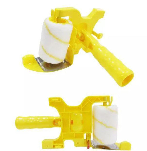 Belro paint roller with trimmer for smooth painting, shown with a sturdy handle and replaceable roller cover, ideal for DIY projects.