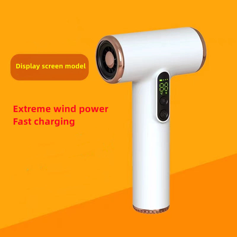 Belro cordless hair dryer with 30,000 RPM fast drying, sleek black design, ergonomic handle, and digital controls.