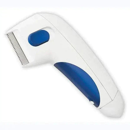 Belro electric flea and tick remover device for pets, featuring a compact electronic design with LED indicator lights.