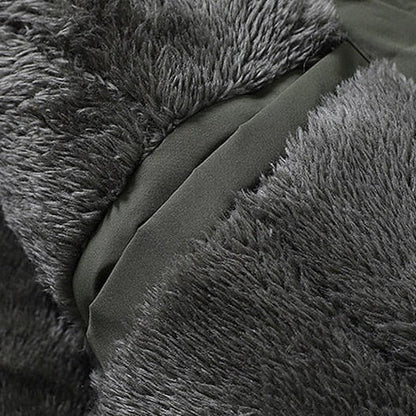 Belro multi-pocket padded fleece jacket with multiple pockets and a warm, soft fleece exterior for cold weather.