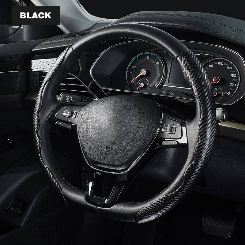 Belro universal steering wheel cover designed for cars, featuring a comfortable, non-slip grip on a black material.
