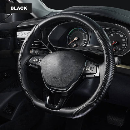 Belro universal steering wheel cover designed for cars, featuring a comfortable, non-slip grip on a black material.
