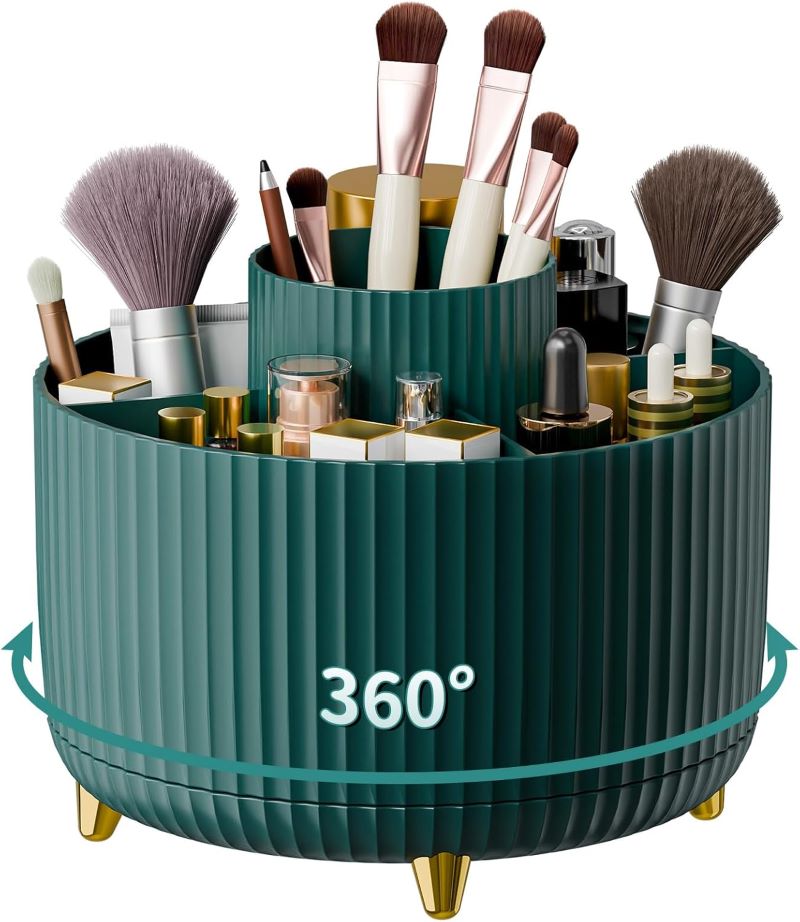Belro cosmetic organizer bag with multiple compartments, ideal for travel and toiletries storage