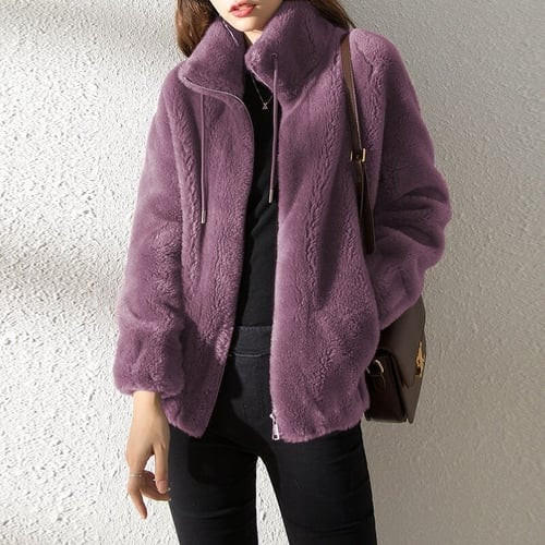 Belro high collar fur down jacket with plush fur trim and quilted design, ideal for cold weather warmth and stylish winter wear.