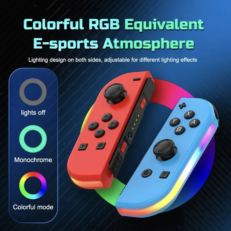 Belro Switch wireless controller with ergonomic design and built-in buttons for Nintendo Switch gaming.