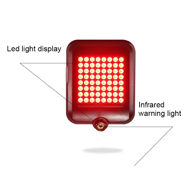 Belro intelligent LED bicycle blinkers for men, showcasing sleek design and bright LED lights for safe cycling visibility.