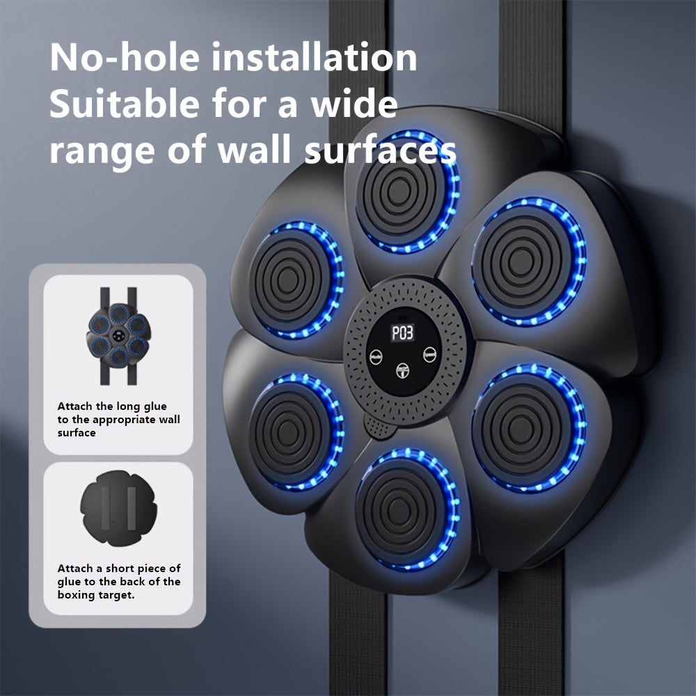 Belro wireless music boxing machine with USB rechargeable wall target, designed for men's fitness training.