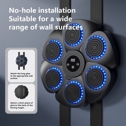 Belro wireless music boxing machine with USB rechargeable wall target, designed for men's fitness training.