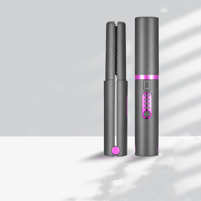 Belro USB charging mini wireless travel hair iron for quick styling, compact design perfect for on-the-go hair care.