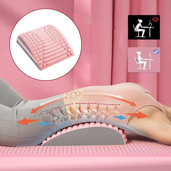 Belro lumbar cushion designed for back support, with ergonomic shape and soft fabric cover for comfort and pain relief.