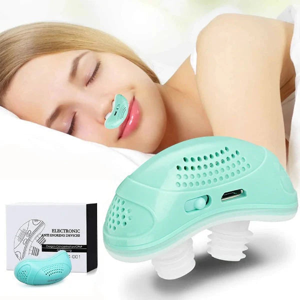 Belro silent anti-snoring device designed to improve sleep, shown in the image with its compact and ergonomic design.