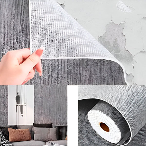 Belro self-adhesive textured wallpaper with a modern pattern, suitable for home decor and easy to install.