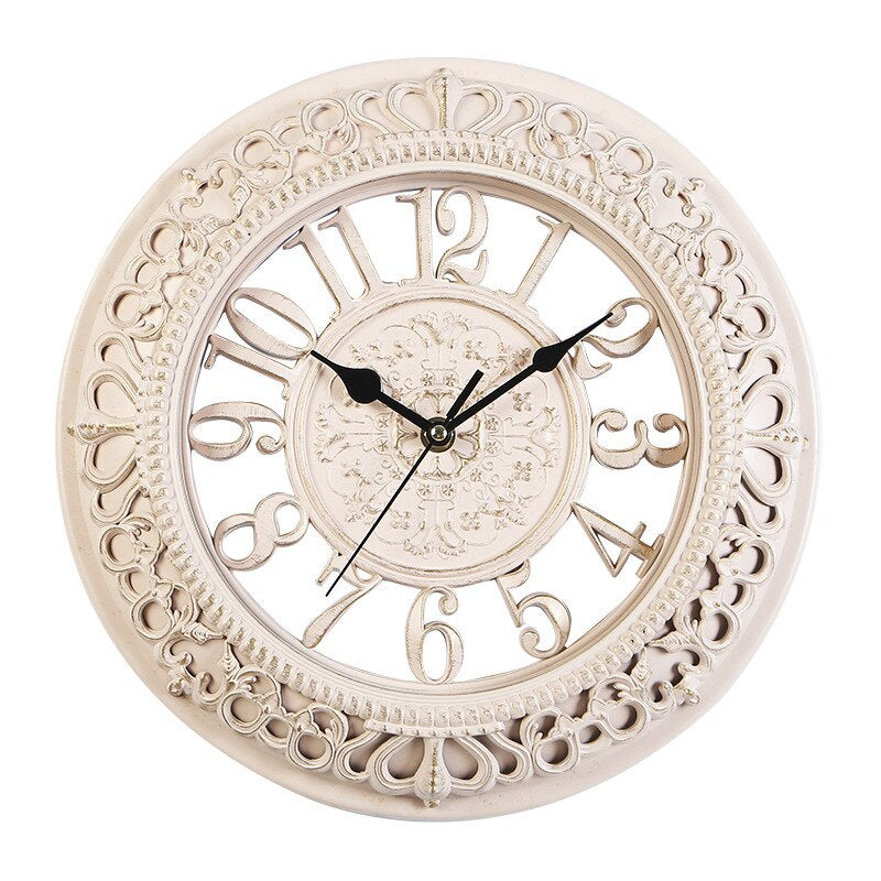 Antique Elegance Wall Clock by Belro with vintage brass finish and ornate design, perfect for home decor.
