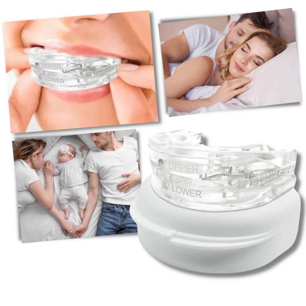 Belro advanced anti-snoring device designed to reduce snoring, shown with ergonomic shape and adjustable features for comfortable sleep.