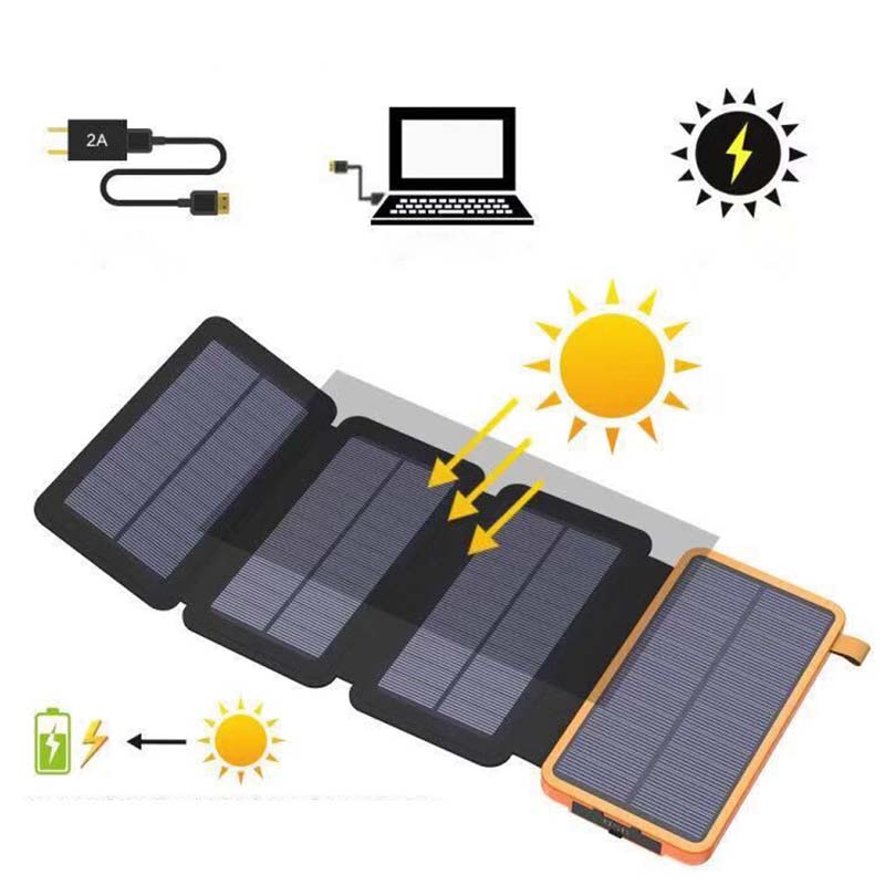 Belro 25000mAh high-performance solar power bank with quick charge feature, portable electronics device for on-the-go charging.