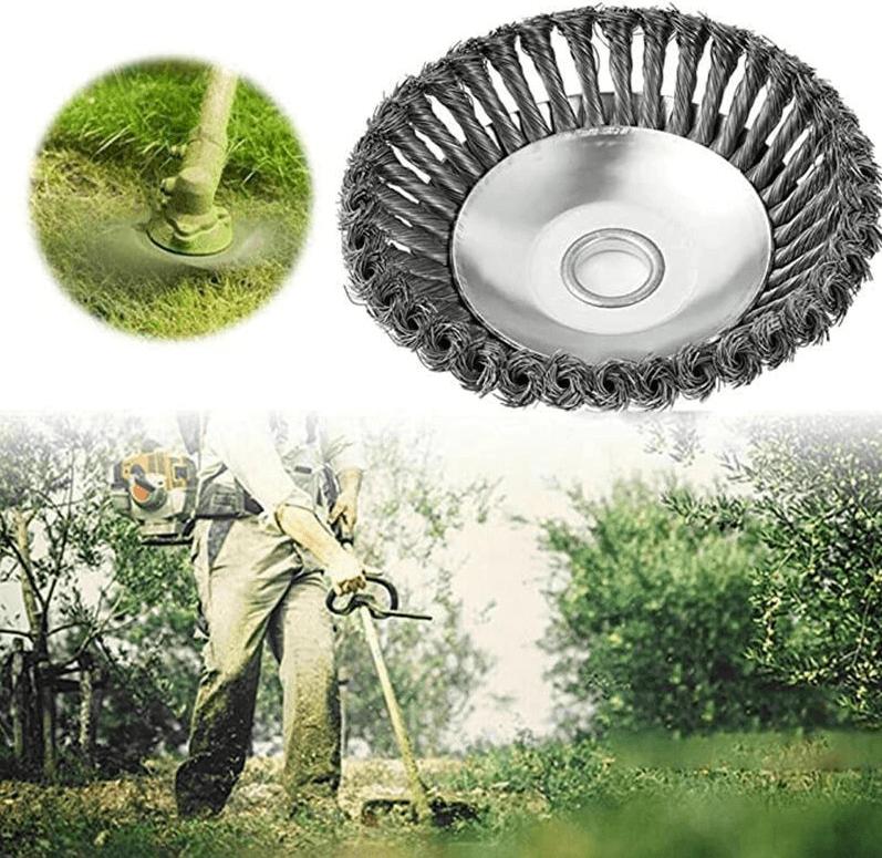Belro weeding brush head attachment for brushcutter, suitable for men’s gardening and landscaping tools.