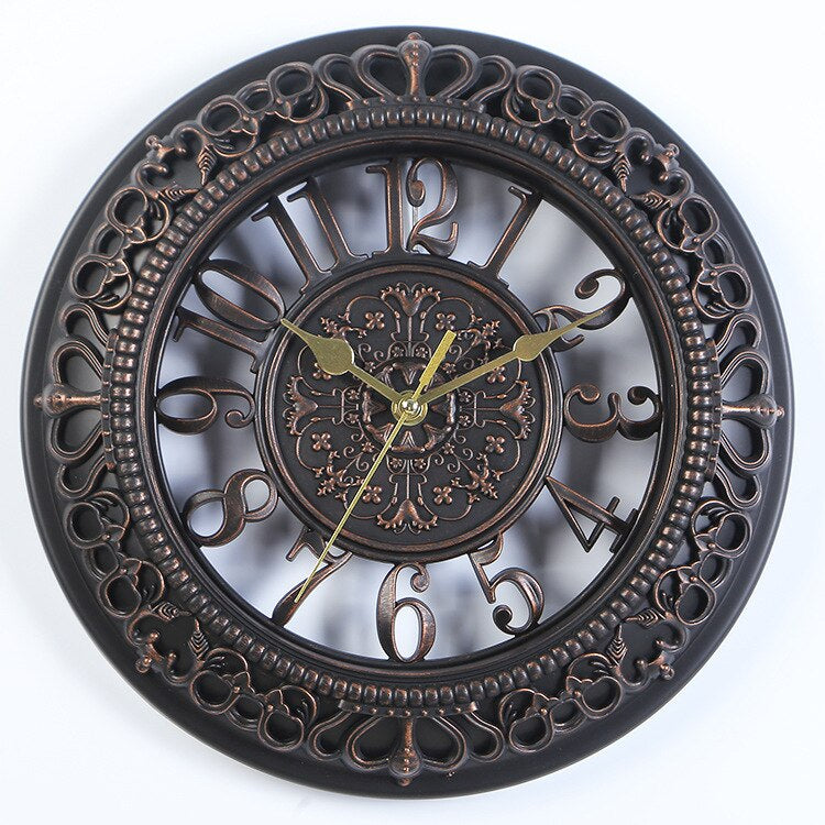 Antique Elegance Wall Clock by Belro, vintage-style decor clock with ornate details for home interior decoration.
