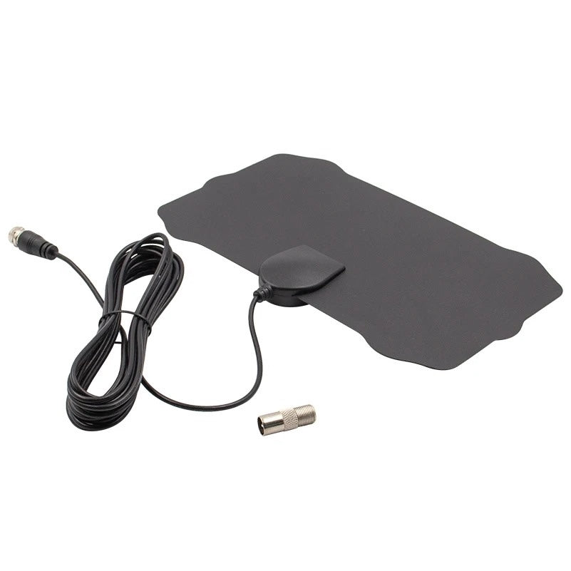 Belro indoor satellite HDTV antenna mounted on a wall for clear over-the-air TV reception, compact and easy to install.