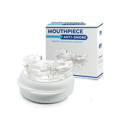 Belro advanced anti-snoring device for sleep aid, showing a compact, portable design in a sleek black color.