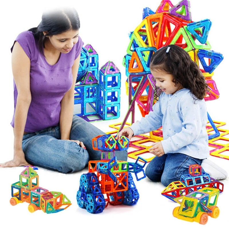 Mini magnetic building blocks toy by Belro, featuring colorful interlocking pieces for creative play and construction.