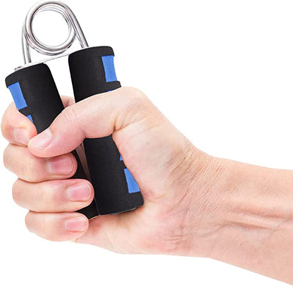 Belro Strong Grip hand trainer for men, used for fitness and relaxation, featuring textured grips and adjustable resistance.