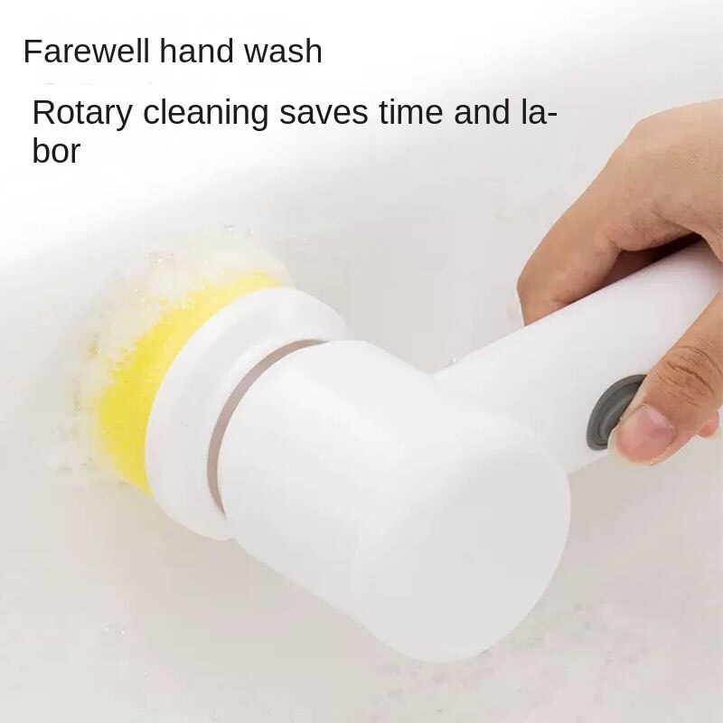 Belro cordless electric cleaning brush for kitchen and bathroom, multifunctional home and garden cleaning tool with detachable heads.